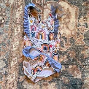 Rainbow Ruffle Kids Bikini 5